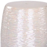 Garden Stool Iridescent Grey JW004 Grey Zentique