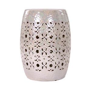 Garden Stool Iridescent Grey JW005 Grey Zentique