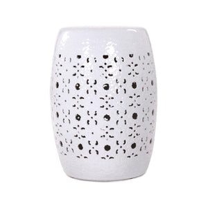 Garden Stool White JW005 White Zentique
