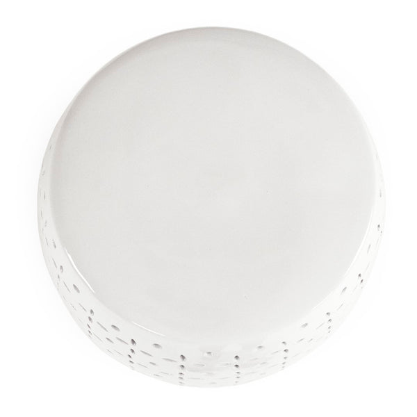 Lovell Garden Stool White White JW150015 White Zentique