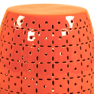 Lovell Garden Stool Orange Orange JW150015 Orange Zentique