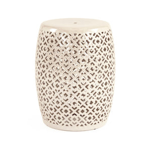 Lorin Garden Stool Grey Iridescent Grey JW161260 Grey Zentique