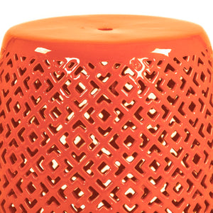 Lorin Garden Stool Orange Orange JW161260 Orange Zentique