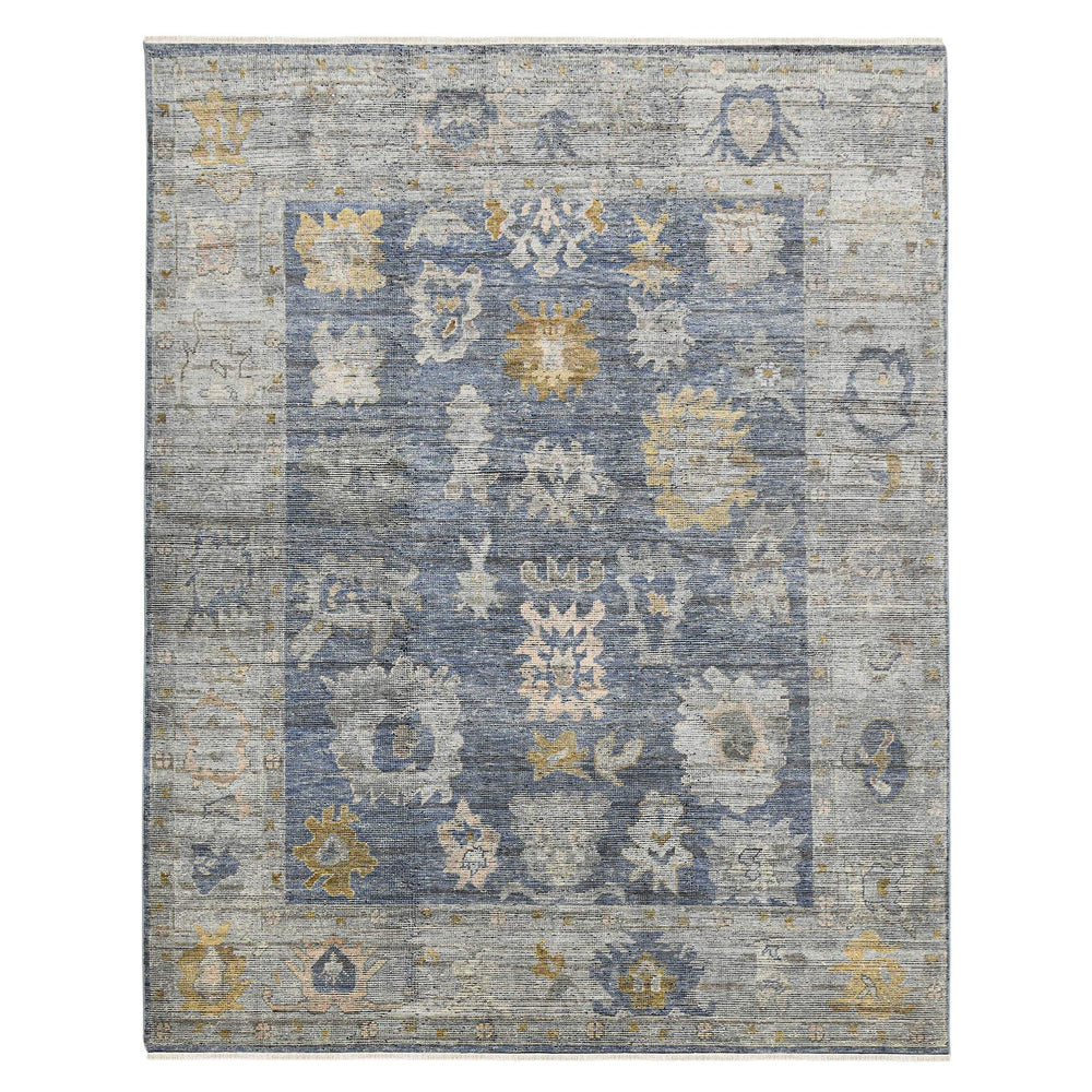 AMER Rugs Jwell Hand-knotted Wool Area Rug Oriental Bordered Design for Large Living Rooms JWL41014