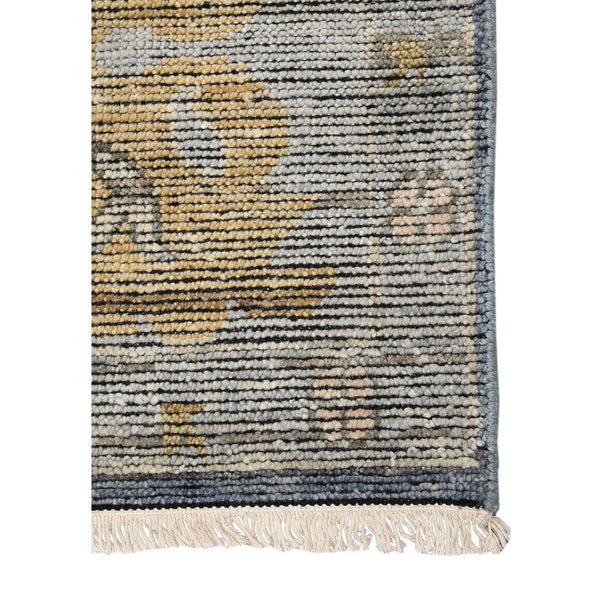 Jwell Hand-knotted Wool Area Rug Oriental Bordered Design for Large Living Rooms