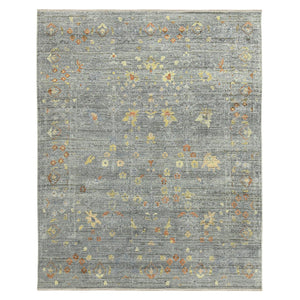 Amer Rugs Jwell Bohemian Floral Hand-knotted Area Rug In Elegant Neutral Tones For Timeless Home Décor Light Gray Wool Jwl60810
