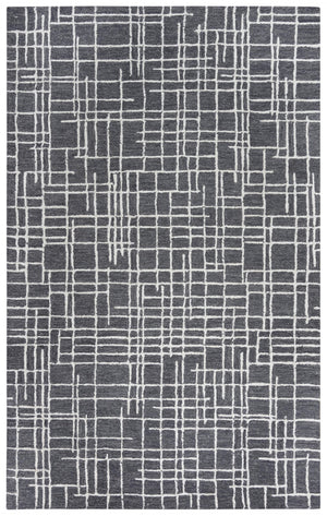 Rizzy Jazz JZZ971 Hand Tufted Modern Wool/Viscose Rug Charcoal 8'9" x 11'9"