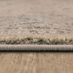 Karastan Rugs Zephyr Julienne Machine Woven Triexta Area Rug Oyster 9' 6" x 12' 11"