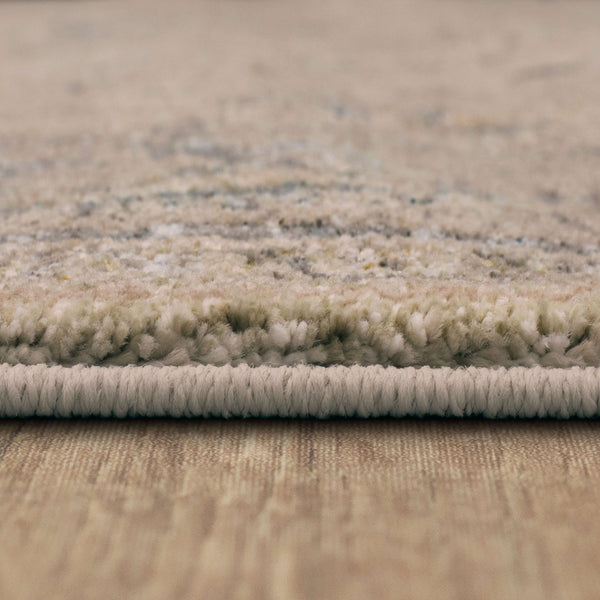 Karastan Rugs Zephyr Julienne Machine Woven Triexta Area Rug Oyster 9' 6" x 12' 11"