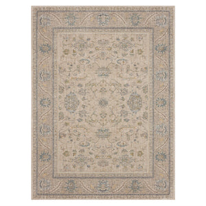 Karastan Rugs Zephyr Julienne Machine Woven Triexta Area Rug Oyster 9' 6" x 12' 11"