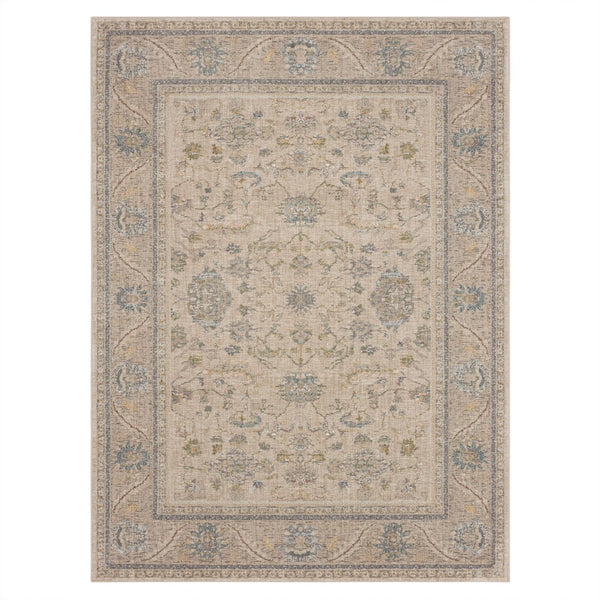 Karastan Rugs Zephyr Julienne Machine Woven Triexta Area Rug Oyster 9' 6" x 12' 11"