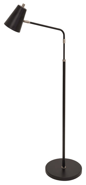 House Of Troy Kirby Led Adjustable Floor Lamp With Elegant Satin Nickel Accents For Modern Home Lighting Solutions Black Metal K100-blk
