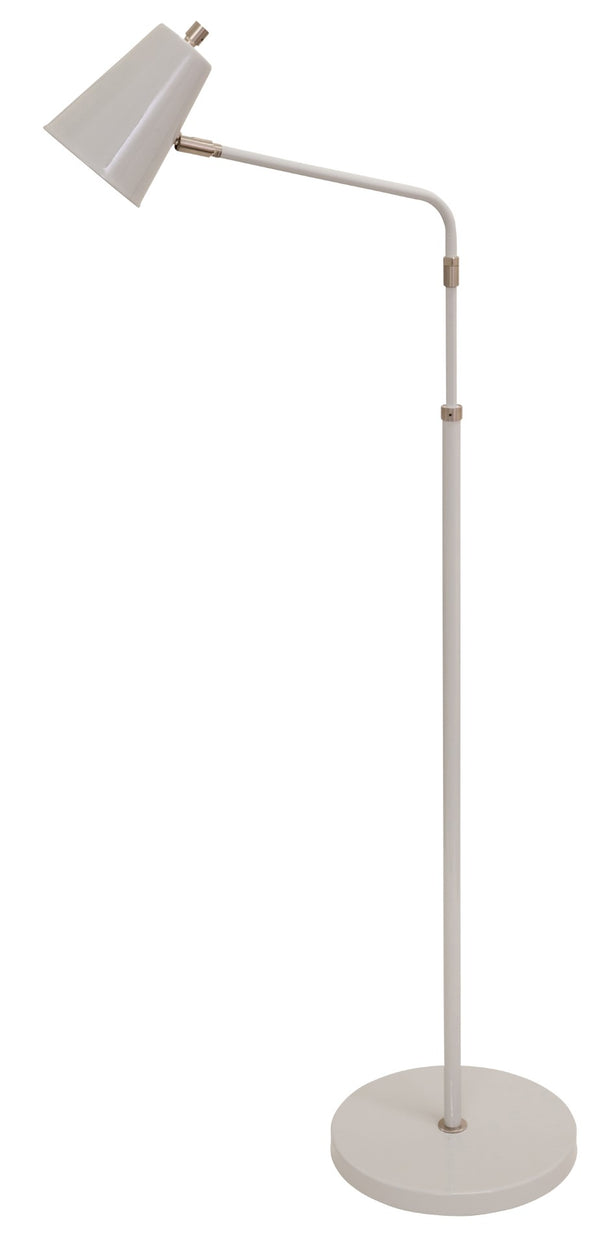 House Of Troy Kirby Led Adjustable Floor Lamp With Elegant Satin Nickel Accents For Modern Home Lighting Solutions Gray Metal K100-gr