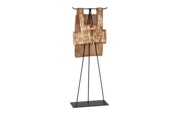 Phillips Collection Sulawesi Tribal Armor Vest Handcrafted Seaheart Bean Ceremonial Indonesian Wall Display K1337ZZ