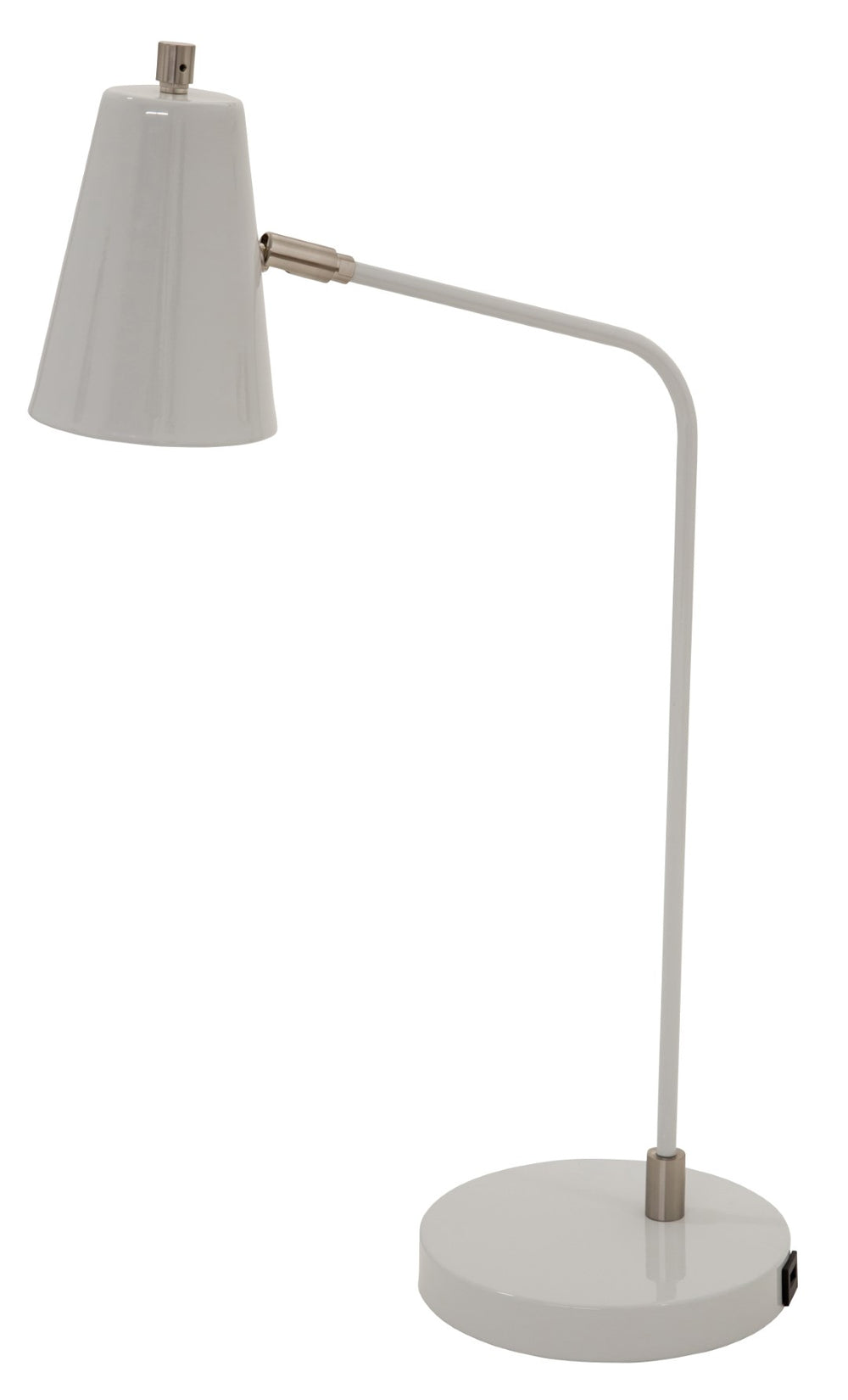 House Of Troy Kirby Led Task Lamp With Sleek Satin Nickel Accents And Convenient Usb Charging Port For Modern Spaces Gray Metal K150-gr