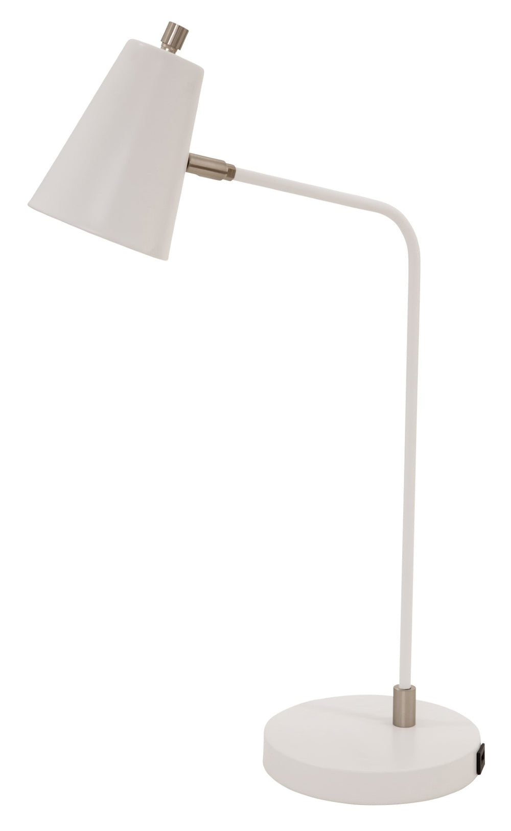 House Of Troy Kirby Led Task Lamp With Sleek Satin Nickel Accents And Convenient Usb Charging Port For Modern Spaces Gray Metal K150-gr