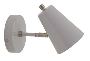House Of Troy Kirby Led Wall Lamp With Satin Nickel Accents - Stylish Swivel Shade For Versatile Lighting Solutions Gray Metal K175-gr