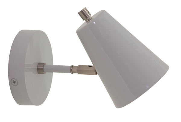 House Of Troy Kirby Led Wall Lamp With Satin Nickel Accents - Stylish Swivel Shade For Versatile Lighting Solutions Gray Metal K175-gr