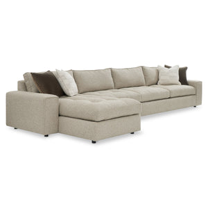 Bernhardt Bernhardt Nest Left Facing Sectional with Down Cushions and Track Arms K2448