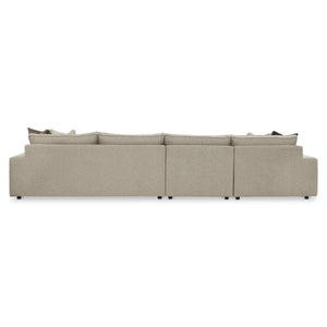Bernhardt Nest Left Facing Sectional with Down Cushions and Track Arms