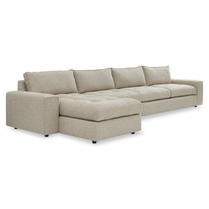 Bernhardt Nest Left Facing Sectional with Down Cushions and Track Arms