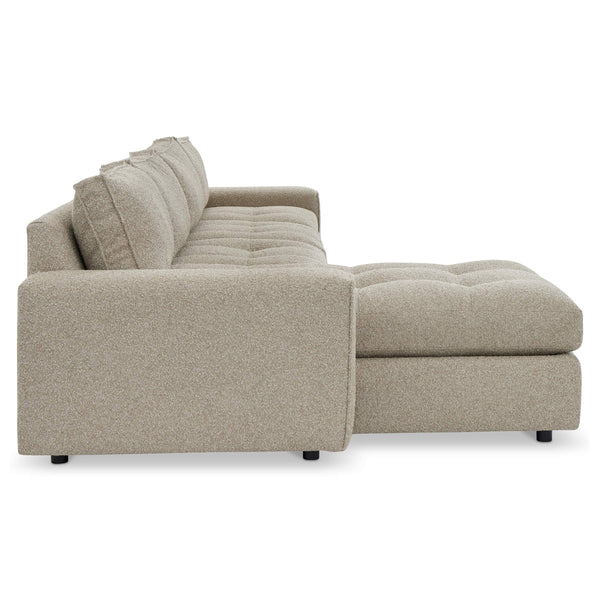 Bernhardt Nest Left Facing Sectional with Down Cushions and Track Arms