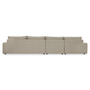 Bernhardt Nest Left Facing Sectional with Down Cushions and Track Arms