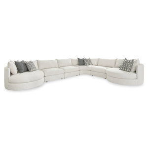 Bernhardt Bernhardt Ferris Modern Fabric Sectional with Swivel Chairs and Configurable Seating K2457