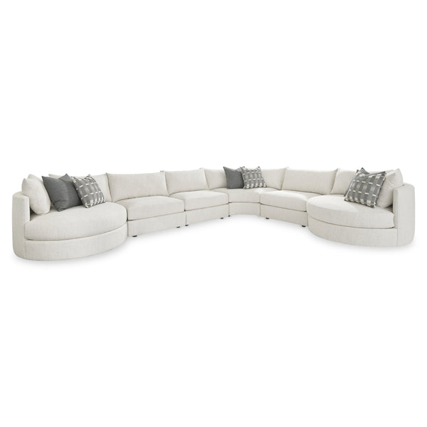 Bernhardt Bernhardt Ferris Modern Fabric Sectional with Swivel Chairs and Configurable Seating K2457