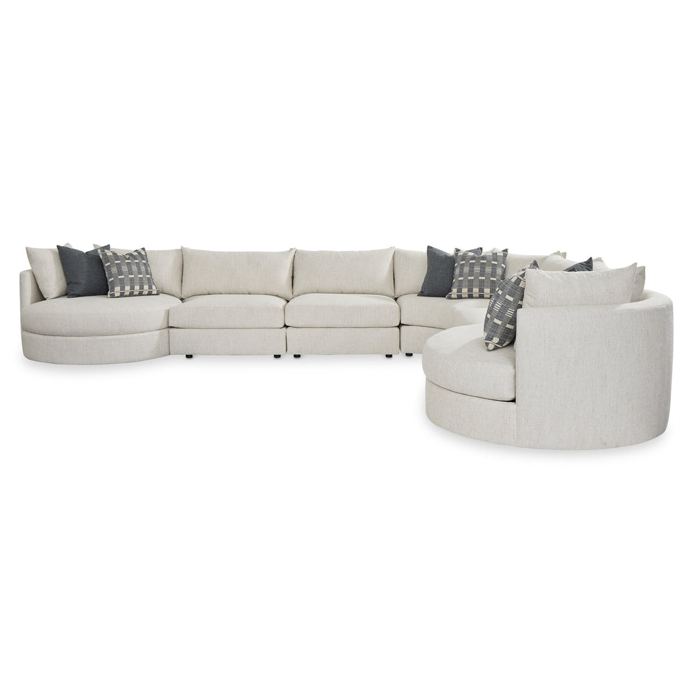 Bernhardt Bernhardt Ferris Modern Fabric Sectional with Swivel Chairs and Configurable Seating K2457