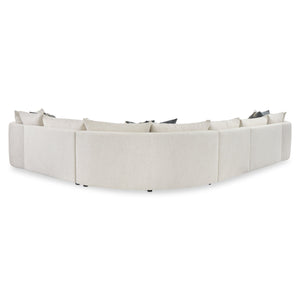 Bernhardt Ferris Modern Fabric Sectional with Swivel Chairs and Configurable Seating
