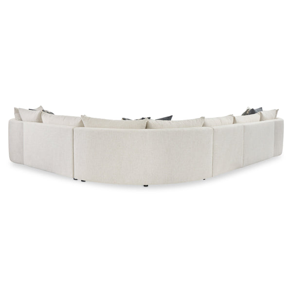 Bernhardt Ferris Modern Fabric Sectional with Swivel Chairs and Configurable Seating