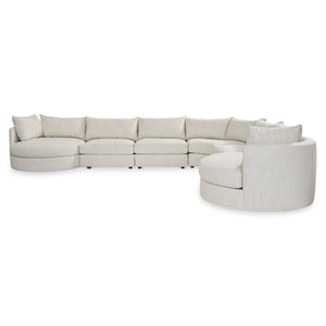 Bernhardt Ferris Modern Fabric Sectional with Swivel Chairs and Configurable Seating