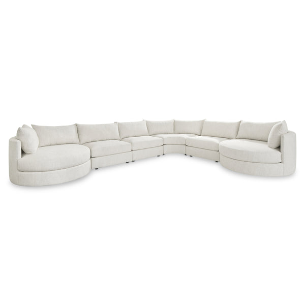 Bernhardt Ferris Modern Fabric Sectional with Swivel Chairs and Configurable Seating
