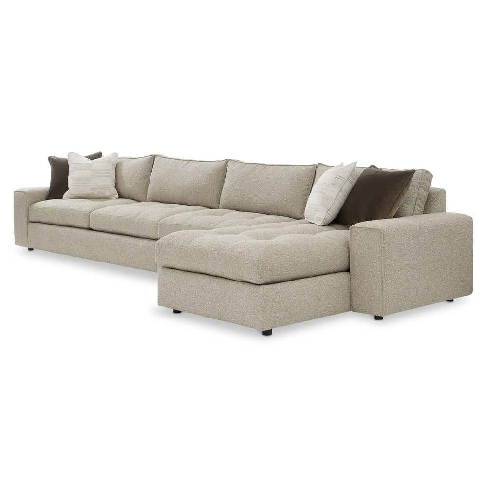 Bernhardt Bernhardt Nest Fabric Sectional with Down Cushions and Flanged Tailoring for Modern Living K2581