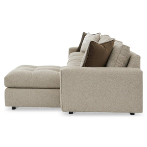 Bernhardt Nest Fabric Sectional with Down Cushions and Flanged Tailoring for Modern Living