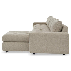 Bernhardt Nest Fabric Sectional with Down Cushions and Flanged Tailoring for Modern Living