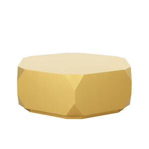 Pasargad Home Selva Coffee Table – Luxurious Gold Geometric Design For Modern Living Spaces Gold Wood Finish Plz-226c