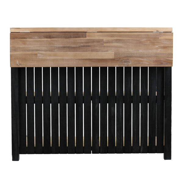 Safavieh Berinsly Solid Acacia Kitchen Island With Expandable Top Two Drawers Open Shelving KA1012761