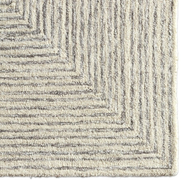 Jaipur Living Jaipur Knox Tufted Wool Area Rug 12'X15' — Handcrafted Tan/Beige Modern Geometric Lines & Texture RUG166134
