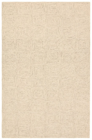 Jaipur Living Jaipur Aleric Hand-Tufted Wool Area Rug 12'X15' — Modern Tan/Beige Concentric Rectangles, Plush RUG166135
