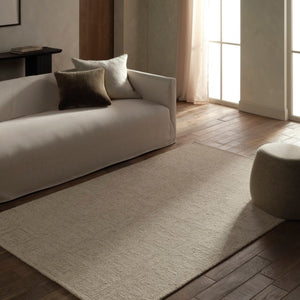 Jaipur Living Jaipur Aleric Hand-Tufted Wool Area Rug 12'X15' — Modern Tan/Beige Concentric Rectangles, Plush RUG166135