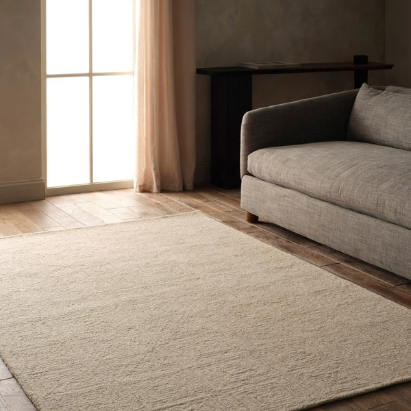 Jaipur Living Jaipur Aleric Hand-Tufted Wool Area Rug 12'X15' — Modern Tan/Beige Concentric Rectangles, Plush RUG166135