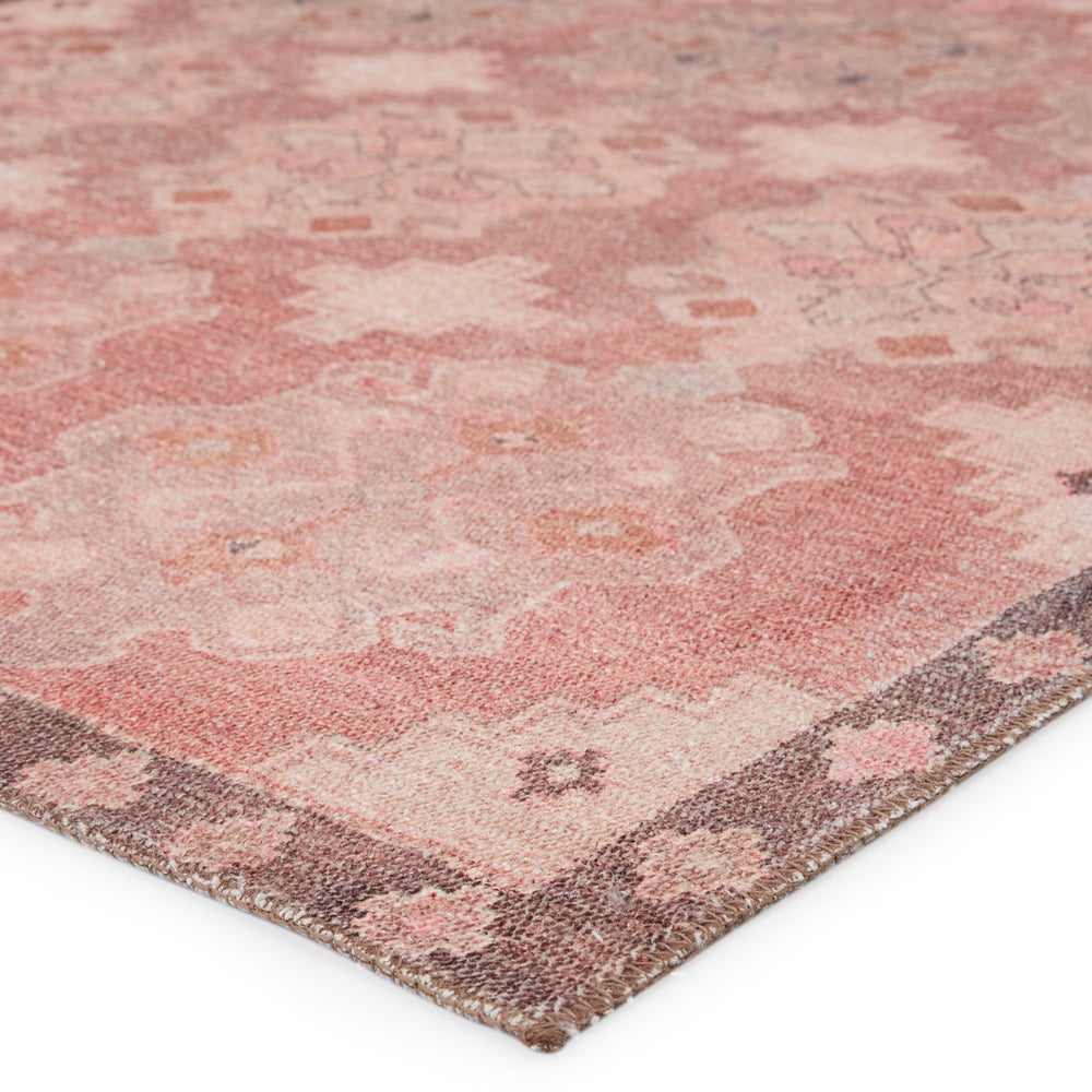 Jaipur Living Kairos Chilton Kar03 Powerloomed Machinemade 100% Polyester Traditional Vintage Look Indoor Rug Pink, Brown 100% Polyester, 80% Polyester 20% Co Rug151756