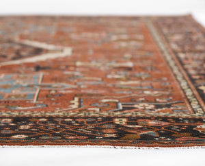 Momeni Karajeh KAJ-1 Hand Woven Traditional Medallion Indoor Rug Red 10' x 14'