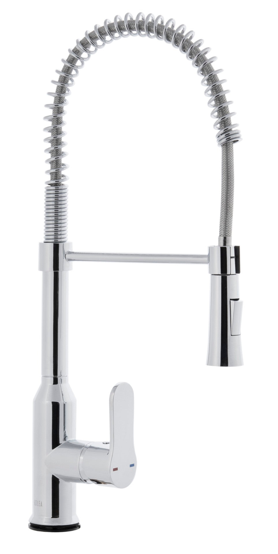 Safavieh EUPHORIA Polished Chrome Single Control Pull-Down Kitchen Faucet for Modern Style & Functionality KCF2560C