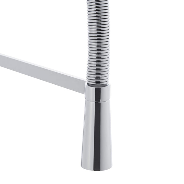 Safavieh RHAPSODY Single Control Pull-Down Kitchen Faucet in Polished Chrome for Modern Elegance & Functionality KCF2562C