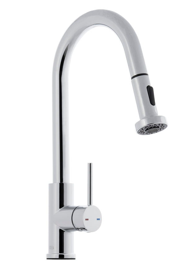 Safavieh ENCHANT Modern Single Control Pull-Down Kitchen Faucet in Chrome – Stylish, Durable & Versatile KCF2564C
