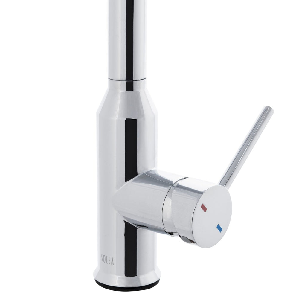 Safavieh PROSPER Single Control Pull-Down Kitchen Faucet in Polished Chrome - Modern Design & Easy Installation KCF2566C