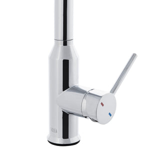 Safavieh PROSPER Single Control Pull-Down Kitchen Faucet in Polished Chrome - Modern Design & Easy Installation KCF2566C